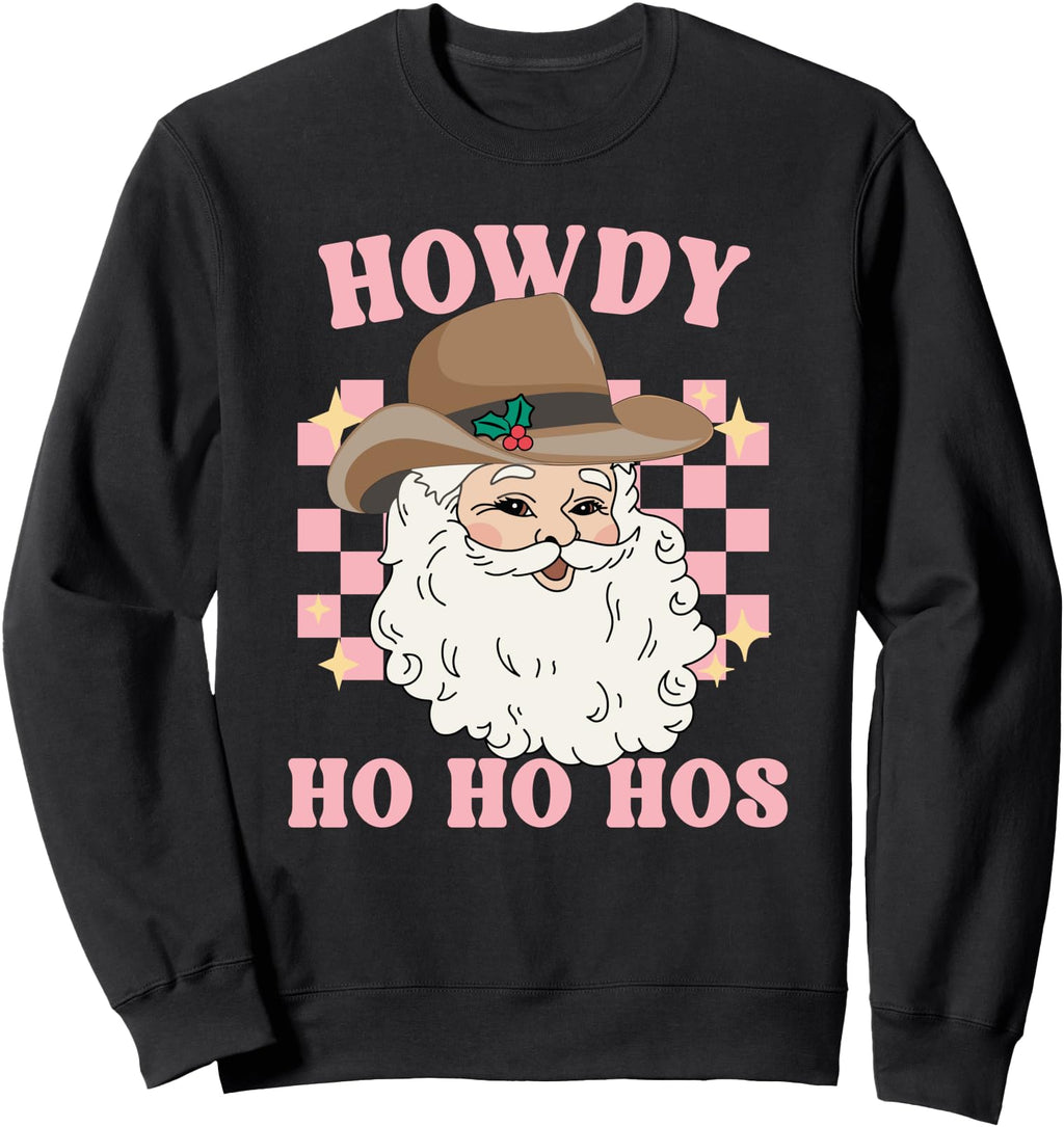 Cowboy Howdy Ho Ho Hos Groovy Western T-Shirt - Unique Graphic for Adults - T-Shirt, Sweatshirt, Hoodie