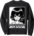 Authentic Anti Social Anime Otaku T-Shirt - Fun Novelty Design Men Women - T-Shirt, Sweatshirt, Hoodie