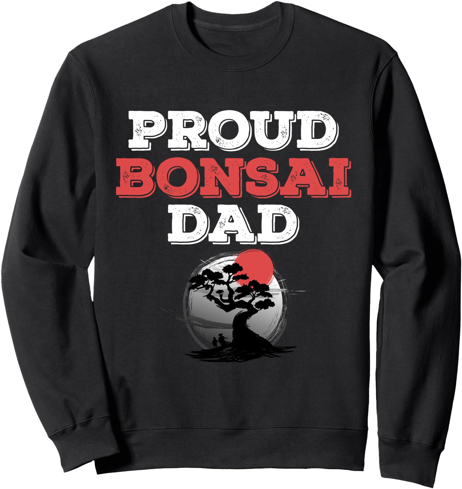 Bonsai Dad Tree Sunset Miniature T-Shirt - Fun Novelty Design for Adults - T-Shirt, Sweatshirt, Hoodie
