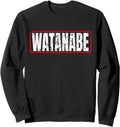 Original Watanabe Surname Japanese Hoodie - Minimalist Print for Adults - T-Shirt, Sweatshirt, Hoodie
