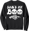 Authentic She S My Boo Halloween Hoodie - Streetwear Style for Adults - T-Shirt, Sweatshirt, Hoodie