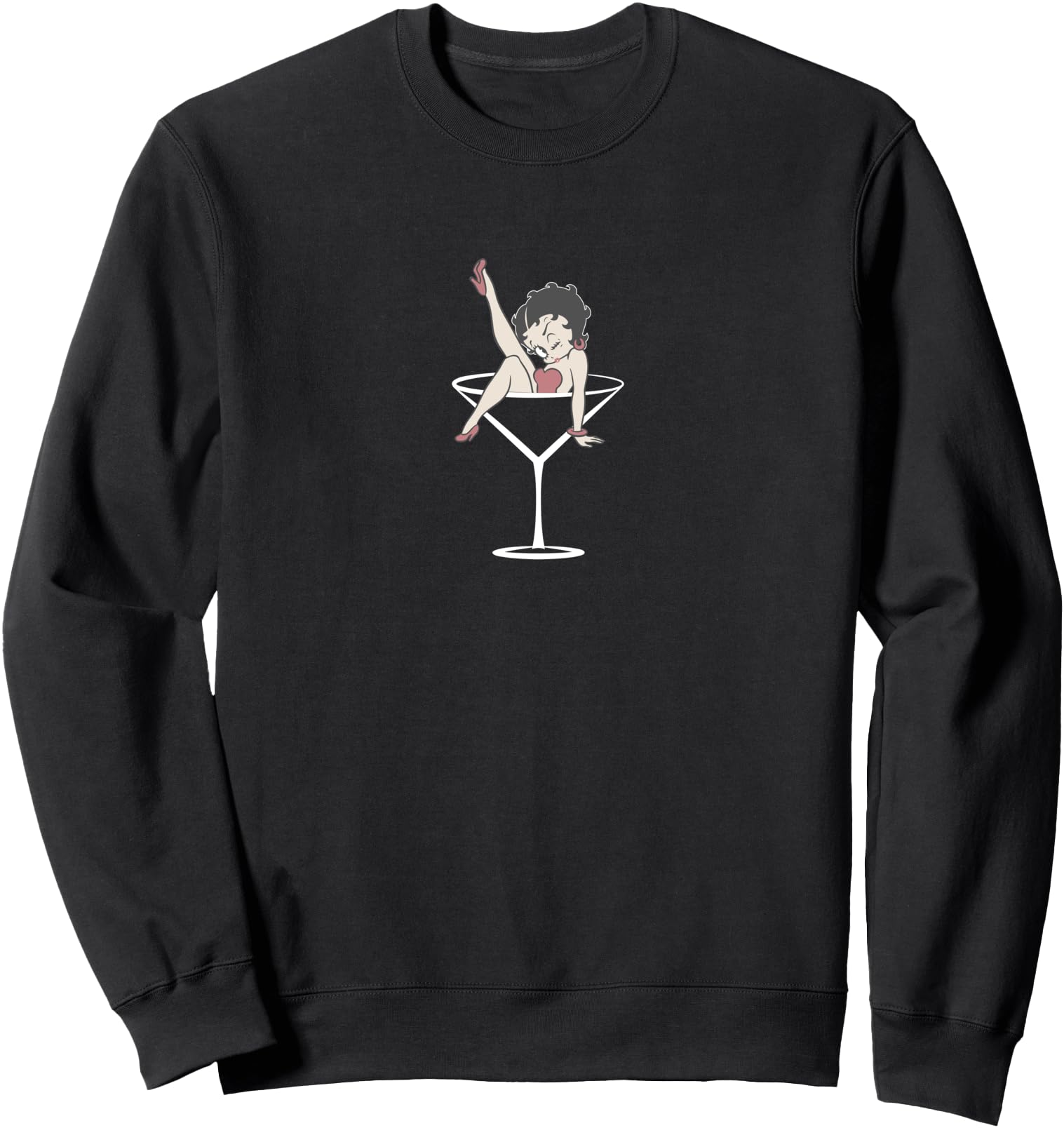 Betty Boop Martini Betty Artist Sweatshirt - Graphic Print Men Women - T-Shirt, Sweatshirt, Hoodie