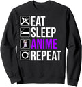 Anime Eat Sleep Anime Repeat Artist T-Shirt - Unique Graphic Unisex - T-Shirt, Sweatshirt, Hoodie