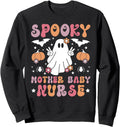 Spooky Mother Nurse Halloween Postpartum Hoodie - Trendy Graphic Men Women - T-Shirt, Sweatshirt, Hoodie