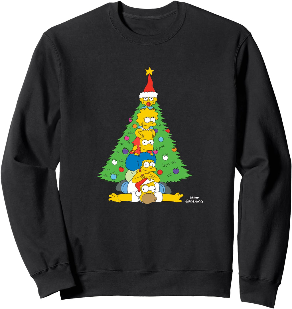 Authentic Simpsons Holiday Family T-Shirt - Minimalist Print for Adults - T-Shirt, Sweatshirt, Hoodie