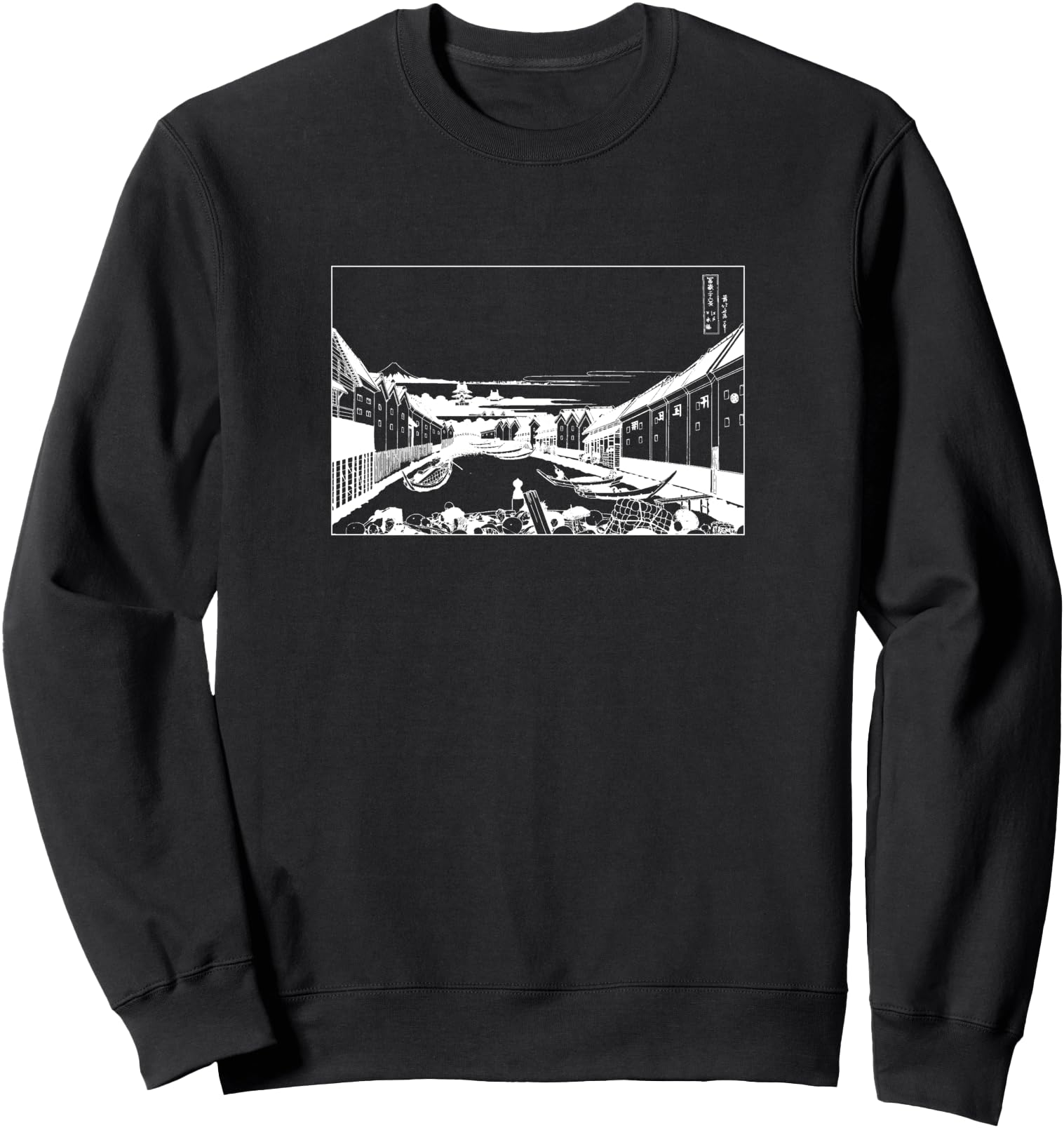 Exclusive Japanese Village Edo T-Shirt - Casual Everyday Wear for Adults - T-Shirt, Sweatshirt, Hoodie