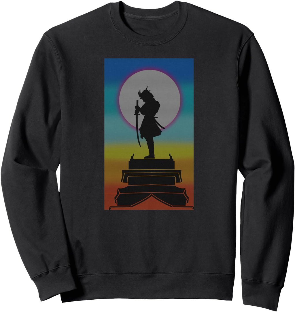Handcrafted Moon Ronin Japanese Samurai Hoodie - Graphic Print Unisex - T-Shirt, Sweatshirt, Hoodie