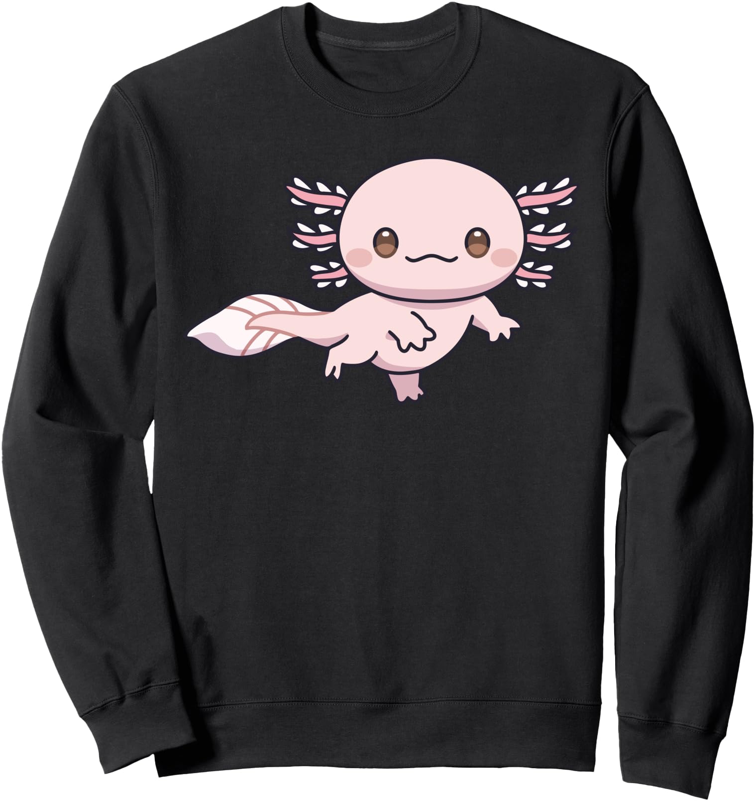 Handcrafted Axolotl Kawaii Anime T-Shirt - Aesthetic Graphic for Adults - T-Shirt, Sweatshirt, Hoodie
