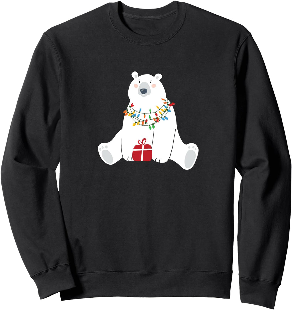 Authentic Holiday Polar Bear W Hoodie - Casual Everyday Wear Men Women - T-Shirt, Sweatshirt, Hoodie