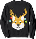 Ugly Shiba Inu Reindeer Japanese Kawaii T-Shirt - Unique Graphic Men Women - T-Shirt, Sweatshirt, Hoodie