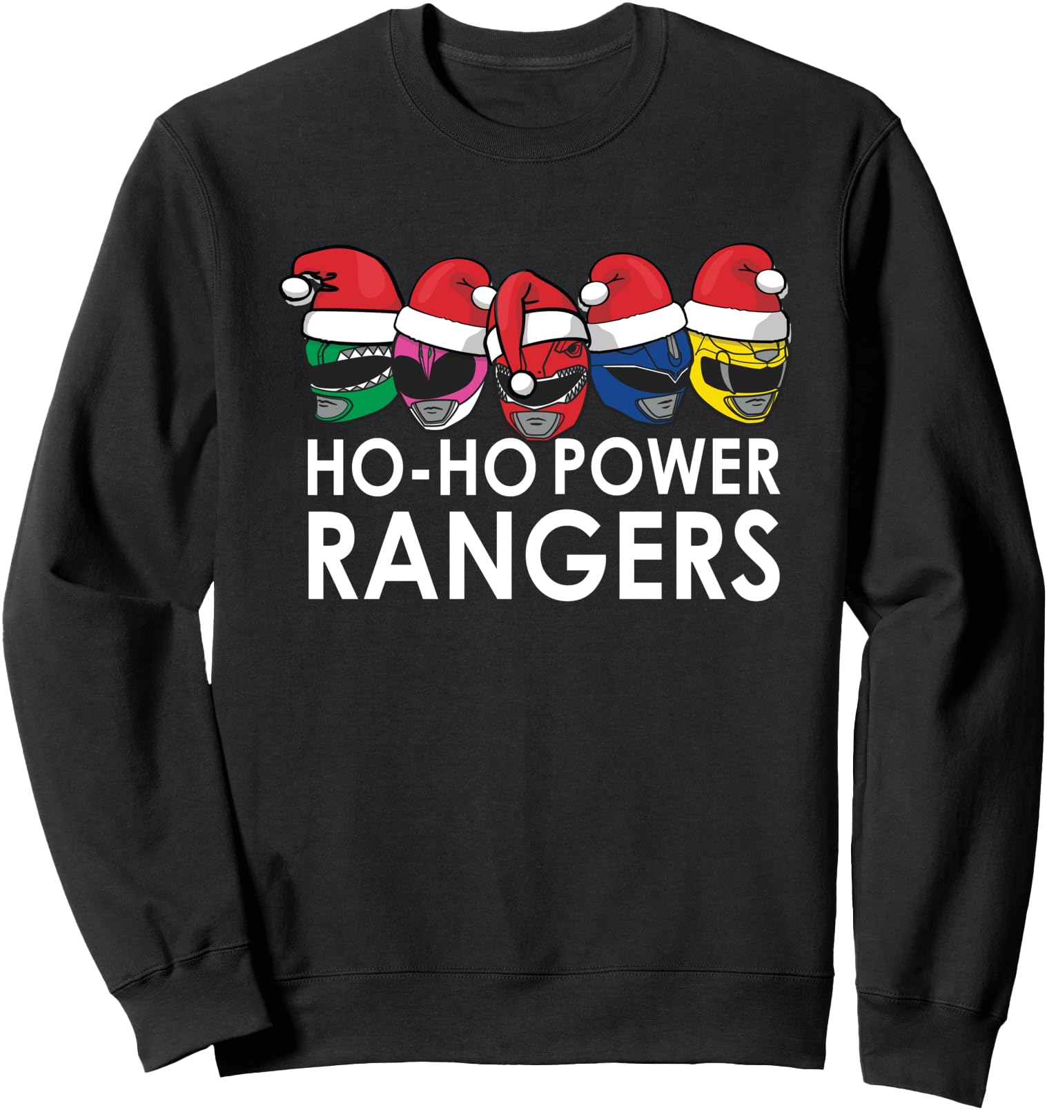 Power Rangers Hats Ho Ho Rare Sweatshirt - Aesthetic Graphic for Adults - T-Shirt, Sweatshirt, Hoodie