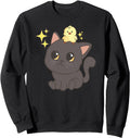 Exclusive Kawaii Anime Black Cat And Hoodie - Graphic Print Men Women - T-Shirt, Sweatshirt, Hoodie
