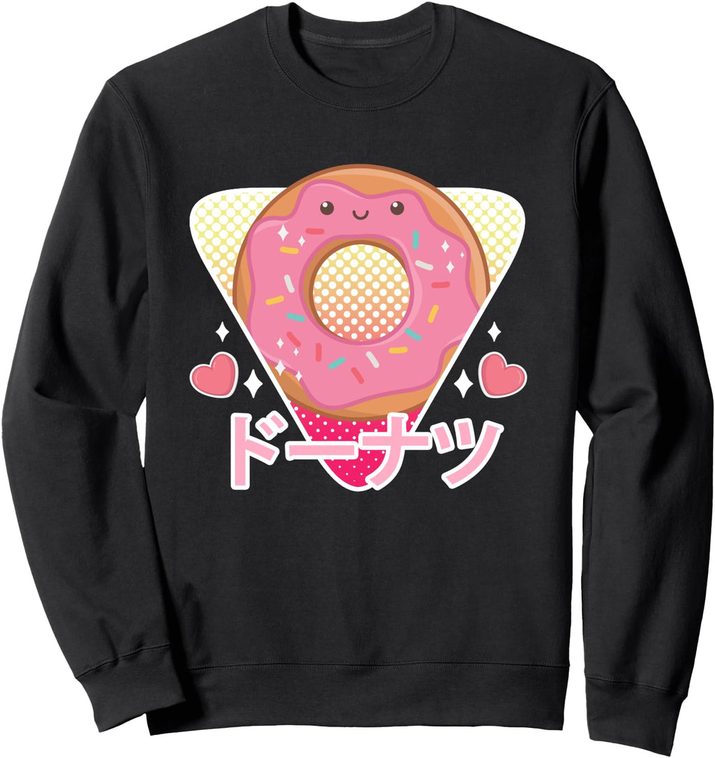 Exclusive 90S Japanese Kawaii Donut Anime T-Shirt - Minimalist Print Unisex - T-Shirt, Sweatshirt, Hoodie
