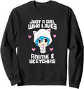 Original Just Who Loves Anime And T-Shirt - Casual Everyday Wear Men Women - T-Shirt, Sweatshirt, Hoodie