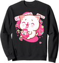 Original Strawberry Cat 90S Kawaii T-Shirt - Minimalist Print for Adults - T-Shirt, Sweatshirt, Hoodie