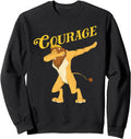 Handcrafted Dabbing Cowardly Lion Sweatshirt - Minimalist Print for Adults - T-Shirt, Sweatshirt, Hoodie