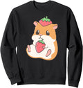 Kawaii Anime Strawberry Hamster Japanese Hoodie - Minimalist Print Unisex - T-Shirt, Sweatshirt, Hoodie