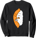 Authentic Sushi Hugging Salmon Sweatshirt - Novelty Apparel for Adults - T-Shirt, Sweatshirt, Hoodie