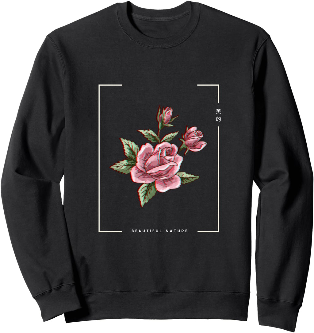 Japanese Aesthetic Vaporwave Nature Sweatshirt - Novelty Apparel Unisex - T-Shirt, Sweatshirt, Hoodie