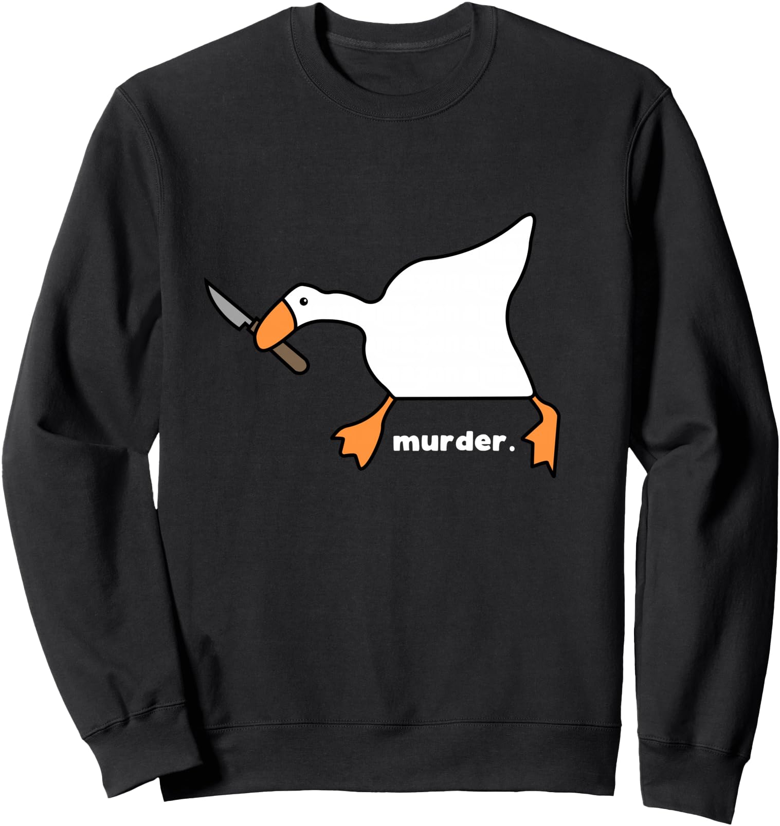 Handcrafted Goose Murder Hoodie - Minimalist Print for Adults - T-Shirt, Sweatshirt, Hoodie