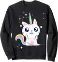 Authentic Unicorn Cat Caticorn Sweatshirt - Casual Everyday Wear Unisex - T-Shirt, Sweatshirt, Hoodie