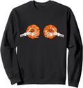 Pumpkin Boobs Skeleton Hands Halloween Sweatshirt - Novelty Apparel Unisex - T-Shirt, Sweatshirt, Hoodie