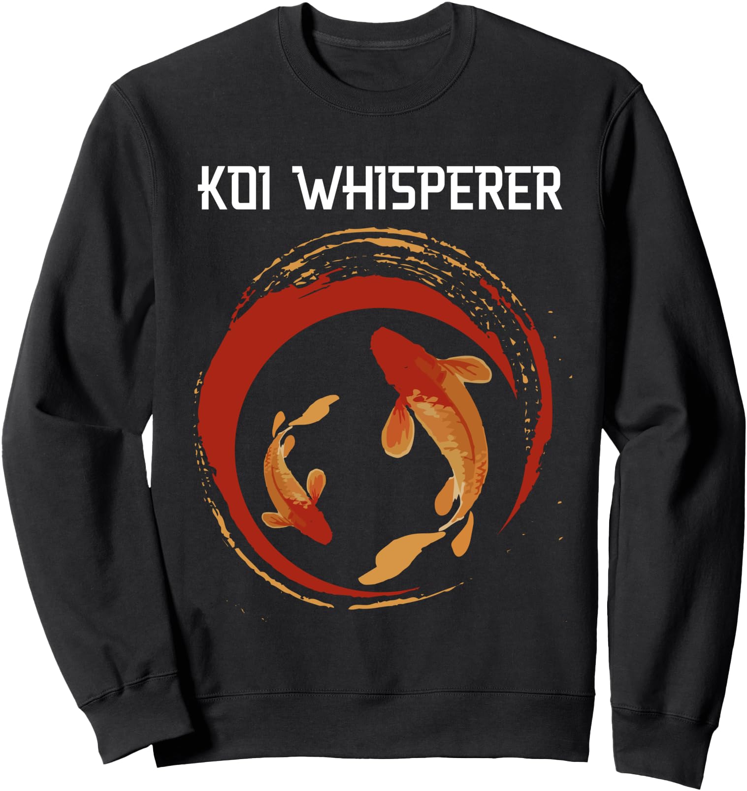 Handcrafted Japanese Koi Fish Carp Sweatshirt - Minimalist Print Unisex - T-Shirt, Sweatshirt, Hoodie