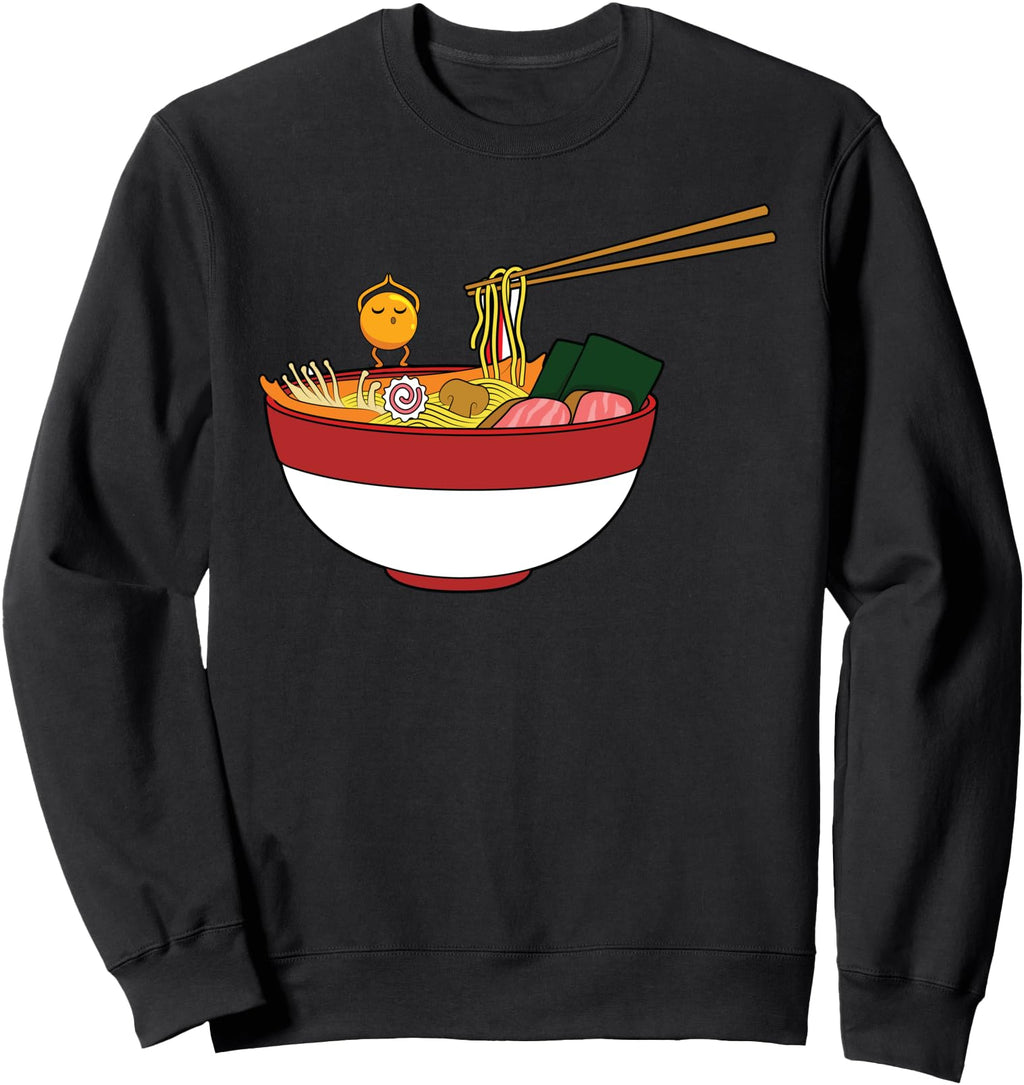 Original Egg Jumping Ramen Soup Sweatshirt - Minimalist Print for Adults - T-Shirt, Sweatshirt, Hoodie