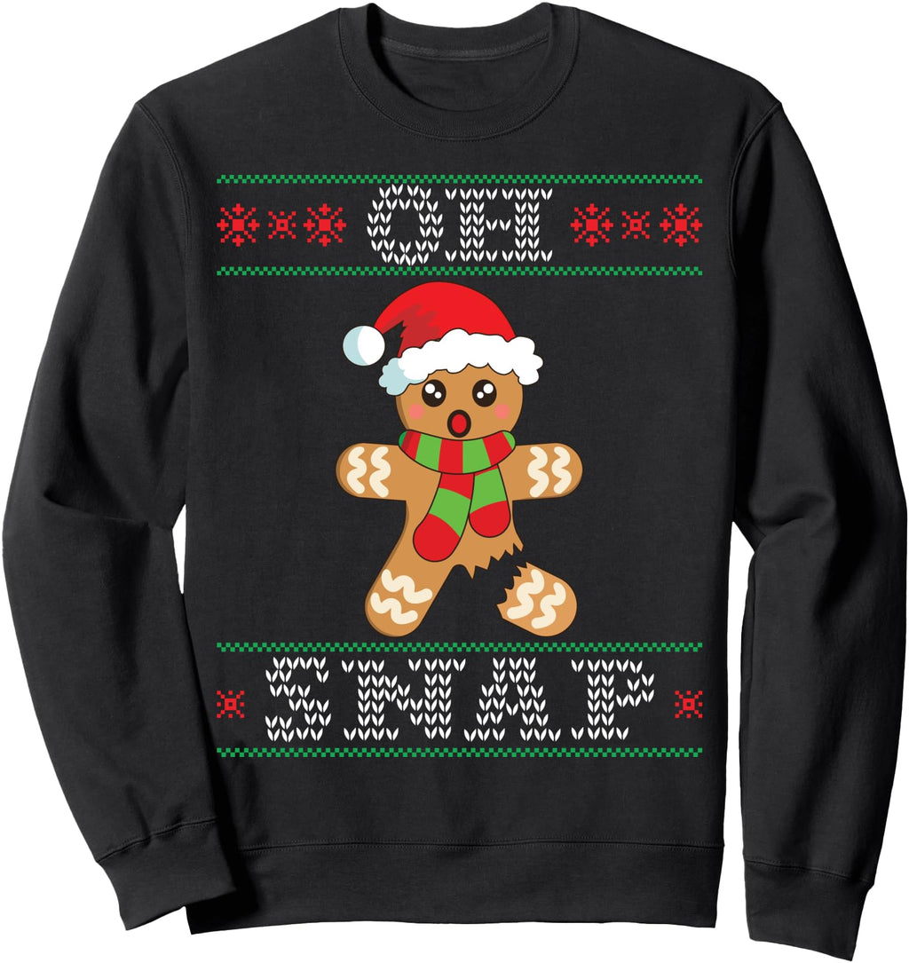 Handcrafted Gingerbread Oh Sweatshirt - Casual Everyday Wear for Adults - T-Shirt, Sweatshirt, Hoodie