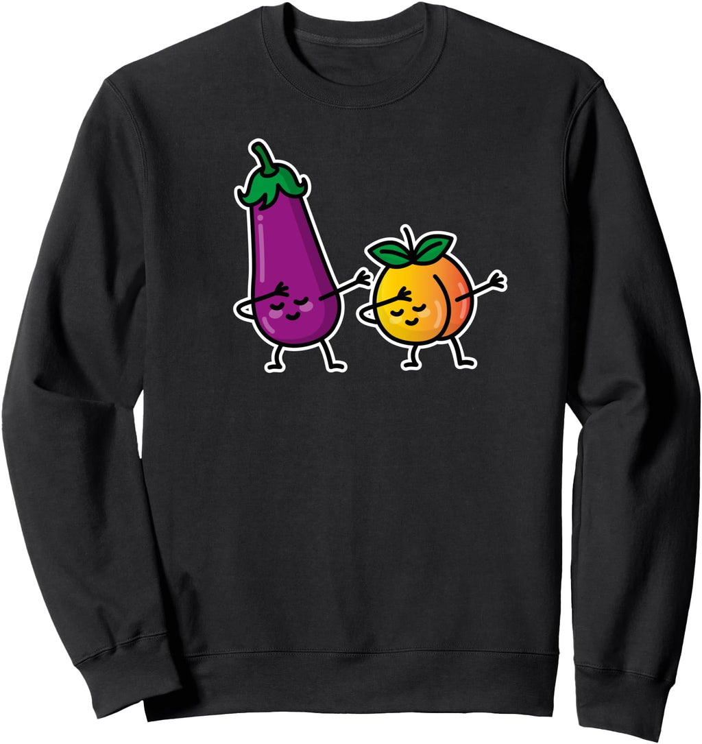Dabbing Eggplant Peach Sexting T-Shirt - Casual Everyday Wear Unisex - T-Shirt, Sweatshirt, Hoodie