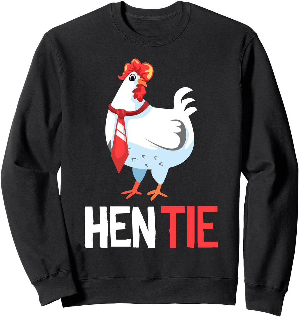 Hen Tie Chicken Japanese Anime Sweatshirt - Unique Graphic for Adults - T-Shirt, Sweatshirt, Hoodie