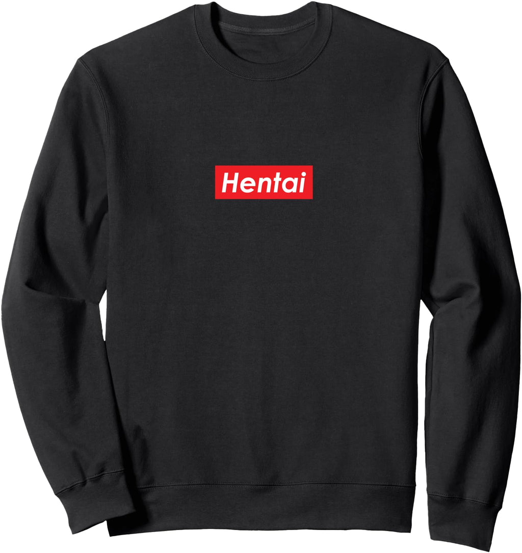 Handcrafted Hentai Red Box Logo T-Shirt - Minimalist Print for Adults - T-Shirt, Sweatshirt, Hoodie
