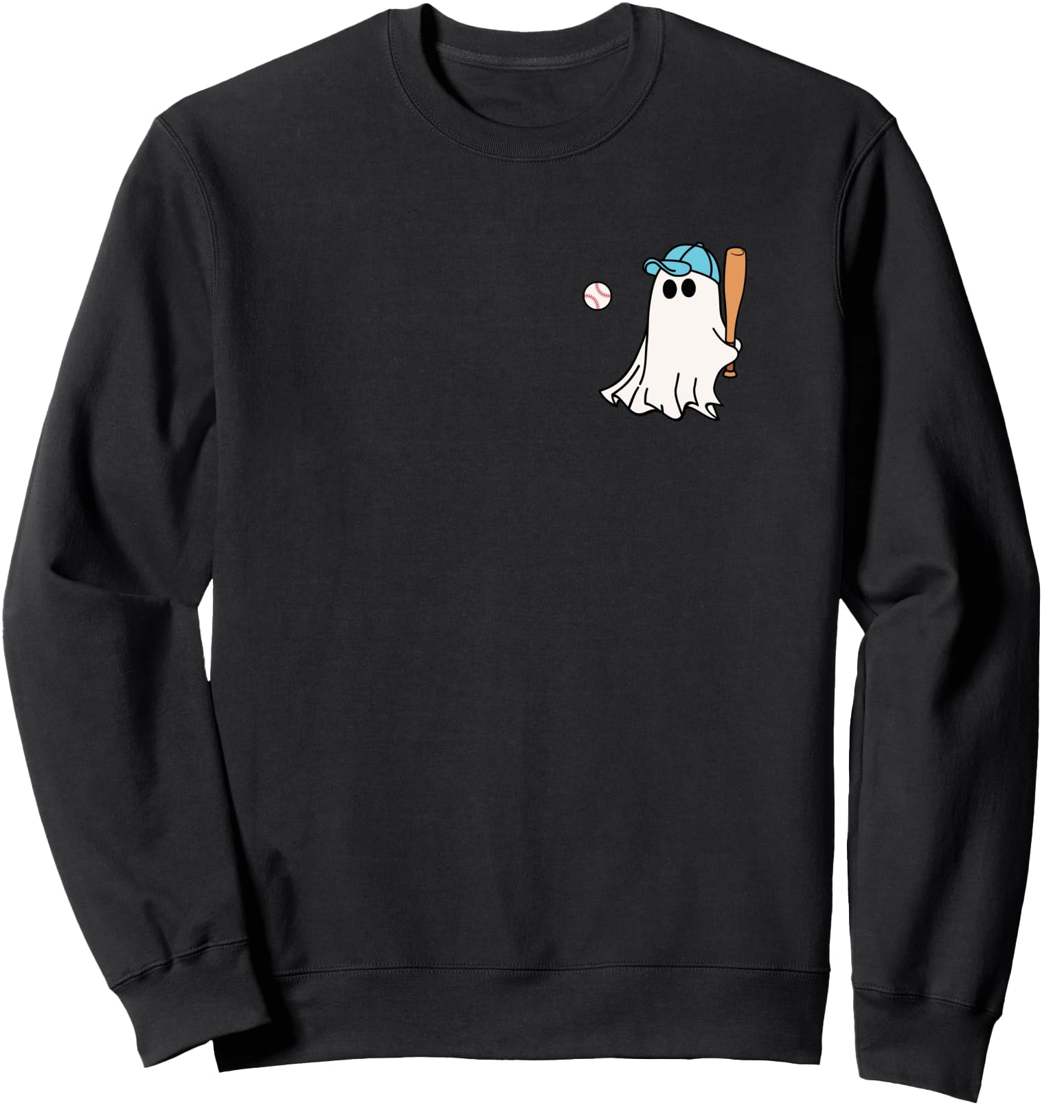 Original Baseball Halloween Sweatshirt - Minimalist Print for Adults - T-Shirt, Sweatshirt, Hoodie