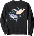 Kawaii Anime Sharks Shark Aesthetic T-Shirt - Custom Art Print Unisex - T-Shirt, Sweatshirt, Hoodie