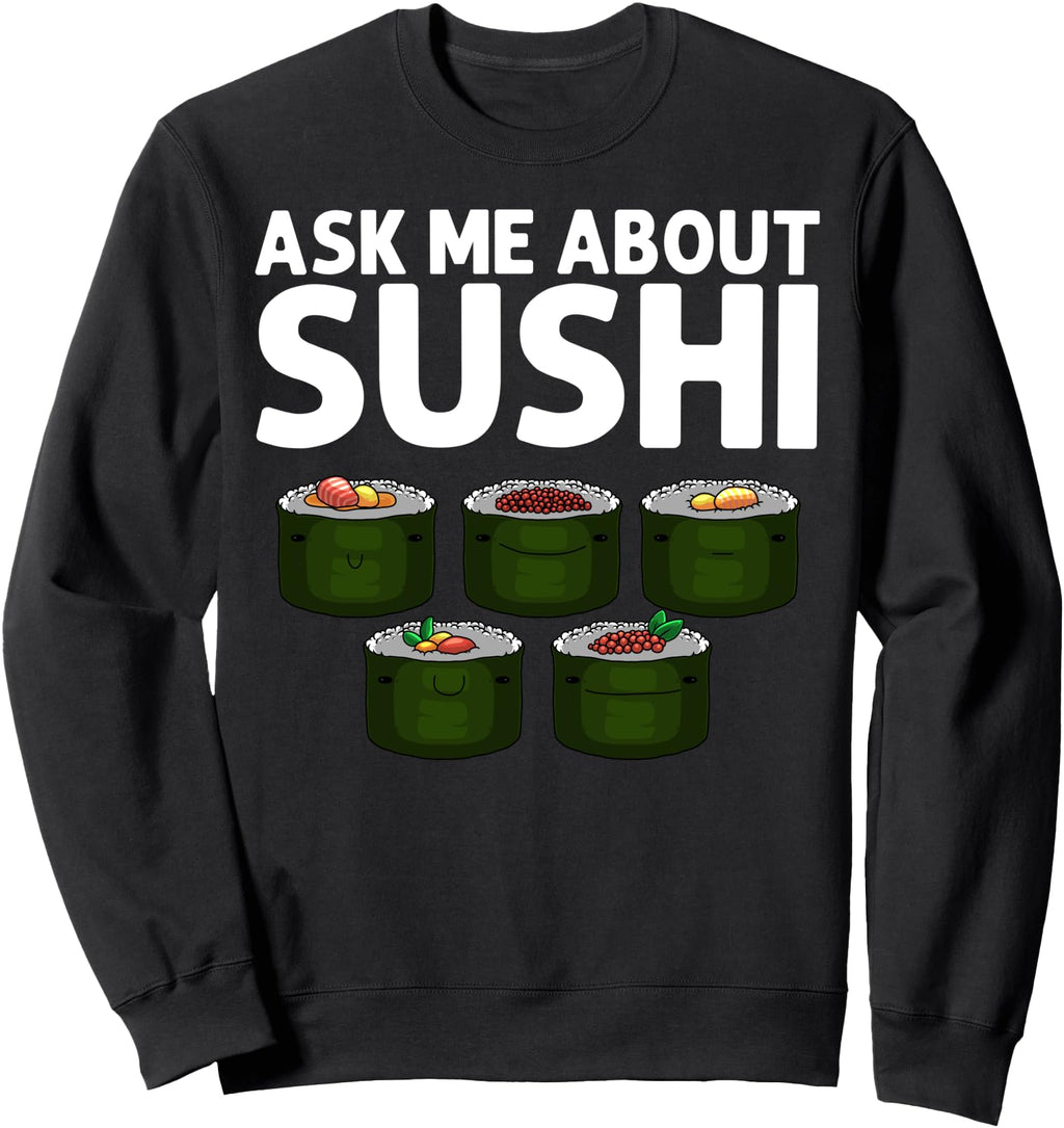 Original Sushi Designs Japanese Food Hoodie - Minimalist Print Men Women - T-Shirt, Sweatshirt, Hoodie