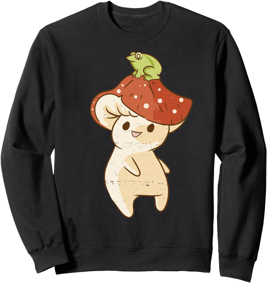 Handcrafted Kawaii Anime Mushroom Frog T-Shirt - Novelty Apparel Men Women - T-Shirt, Sweatshirt, Hoodie