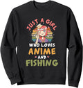 Handcrafted Who Loves Anime And Sweatshirt - Fun Novelty Design for Adults - T-Shirt, Sweatshirt, Hoodie