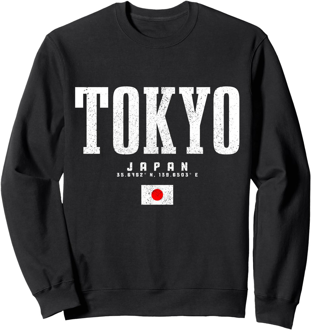 Tokyo Japan Souvenir Coordinates Hoodie - Trendy Graphic Men Women - T-Shirt, Sweatshirt, Hoodie