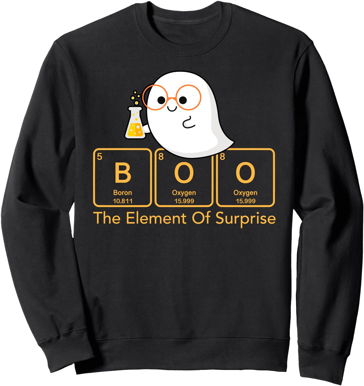 Original Chemistry Boo Element Sweatshirt - Graphic Print for Adults - T-Shirt, Sweatshirt, Hoodie