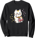 Kawaii Maneki Neko Lucky Cat Japanese T-Shirt - Trendy Graphic Men Women - T-Shirt, Sweatshirt, Hoodie