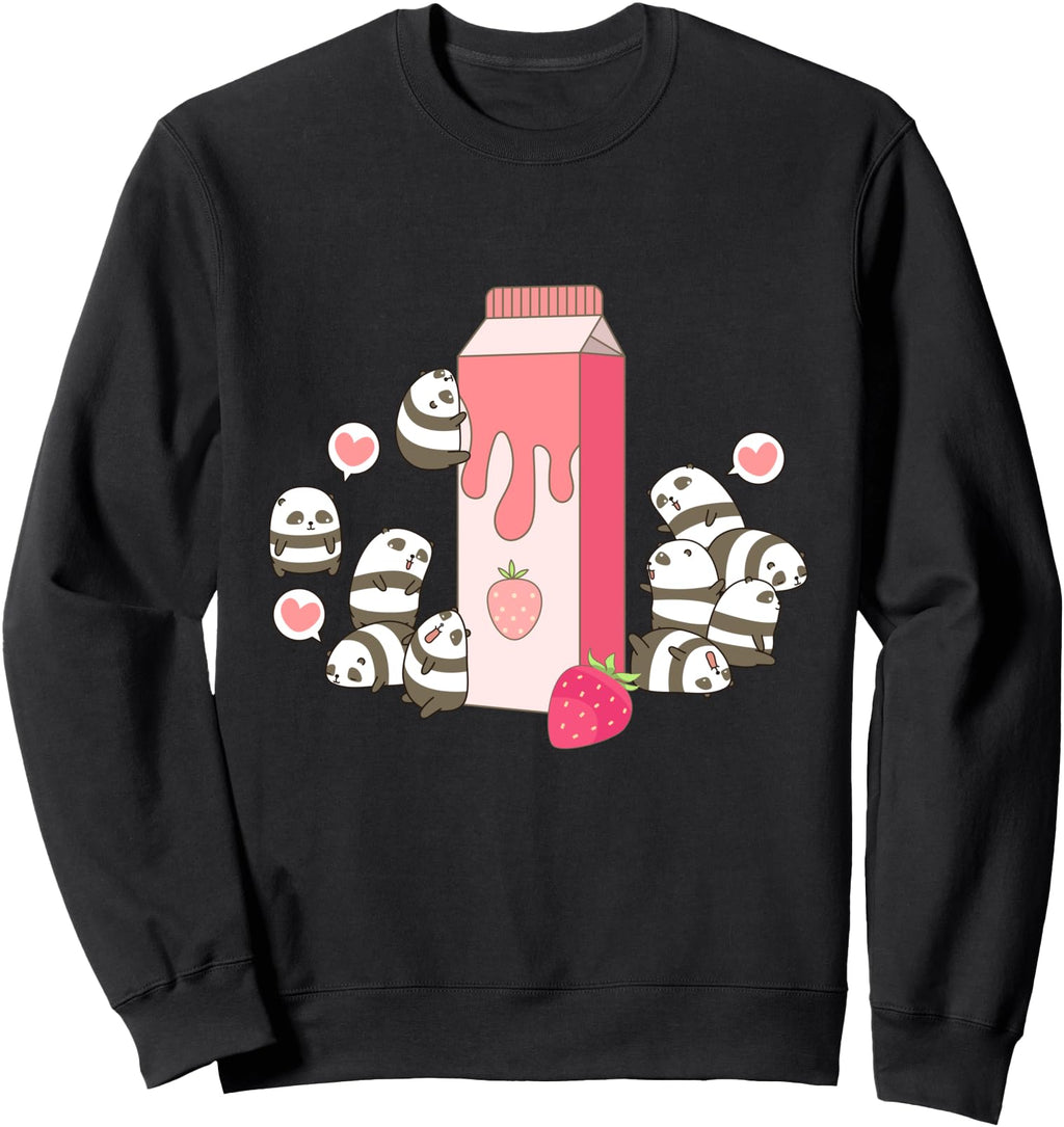 Original Panda Strawberry Milk Kawaii T-Shirt - Trendy Graphic Men Women - T-Shirt, Sweatshirt, Hoodie