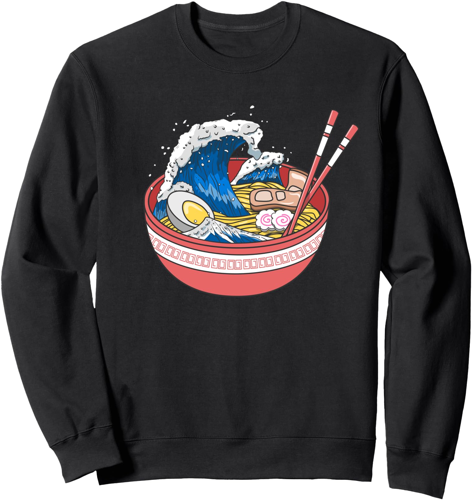 Authentic Great Wave Ocean Ramen Hot Hoodie - Streetwear Style Men Women - T-Shirt, Sweatshirt, Hoodie