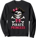 Authentic Pirate Princess Skull Hoodie - Fun Novelty Design for Adults - T-Shirt, Sweatshirt, Hoodie