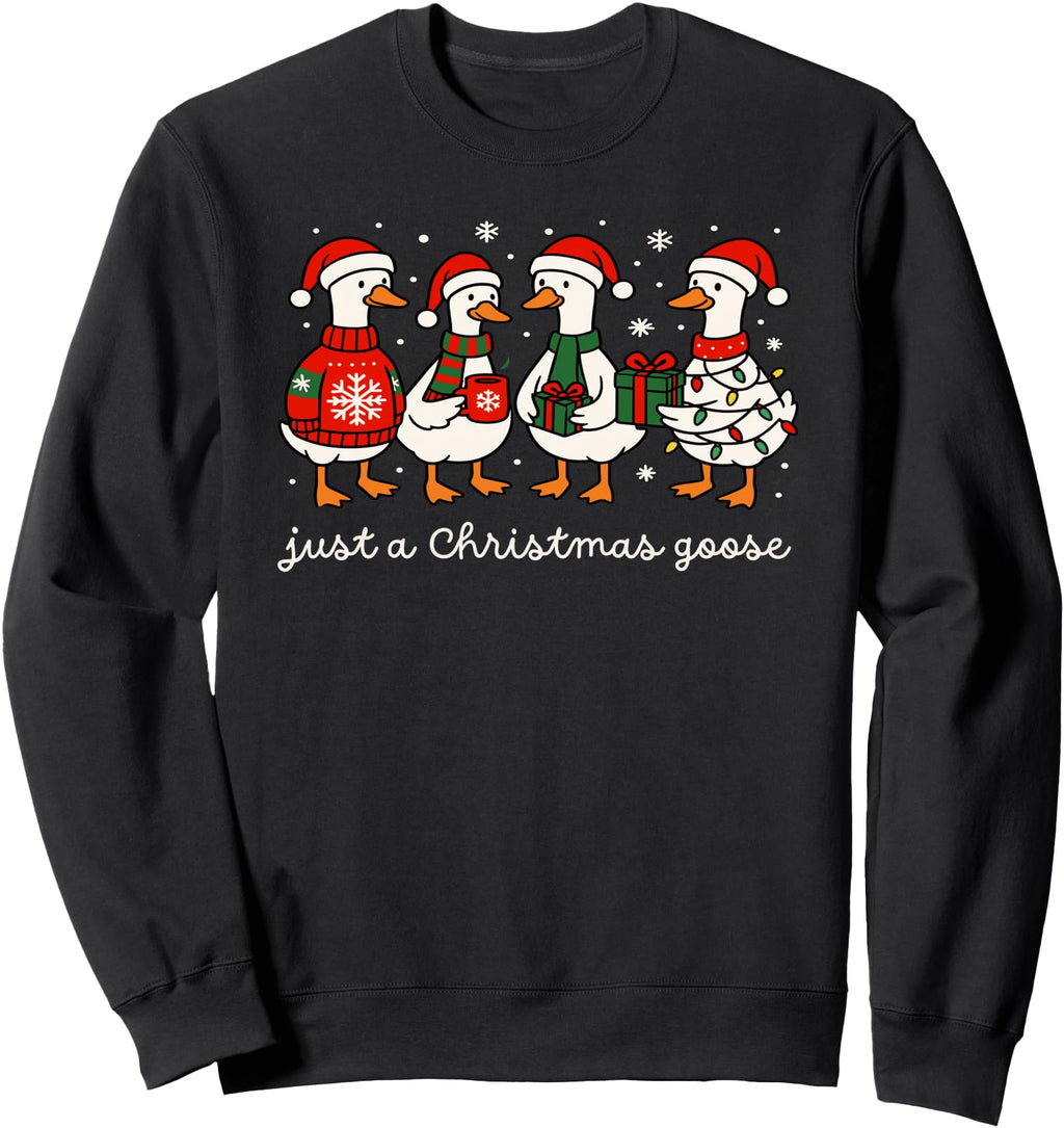 Goose Holiday Bird Rare Sweatshirt - Graphic Print Men Women - T-Shirt, Sweatshirt, Hoodie