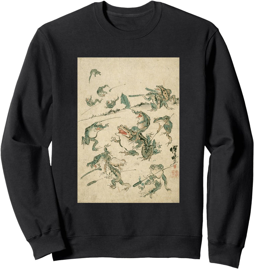 Frog Battle Frog Japanese Frog Art T-Shirt - Trendy Graphic Men Women - T-Shirt, Sweatshirt, Hoodie