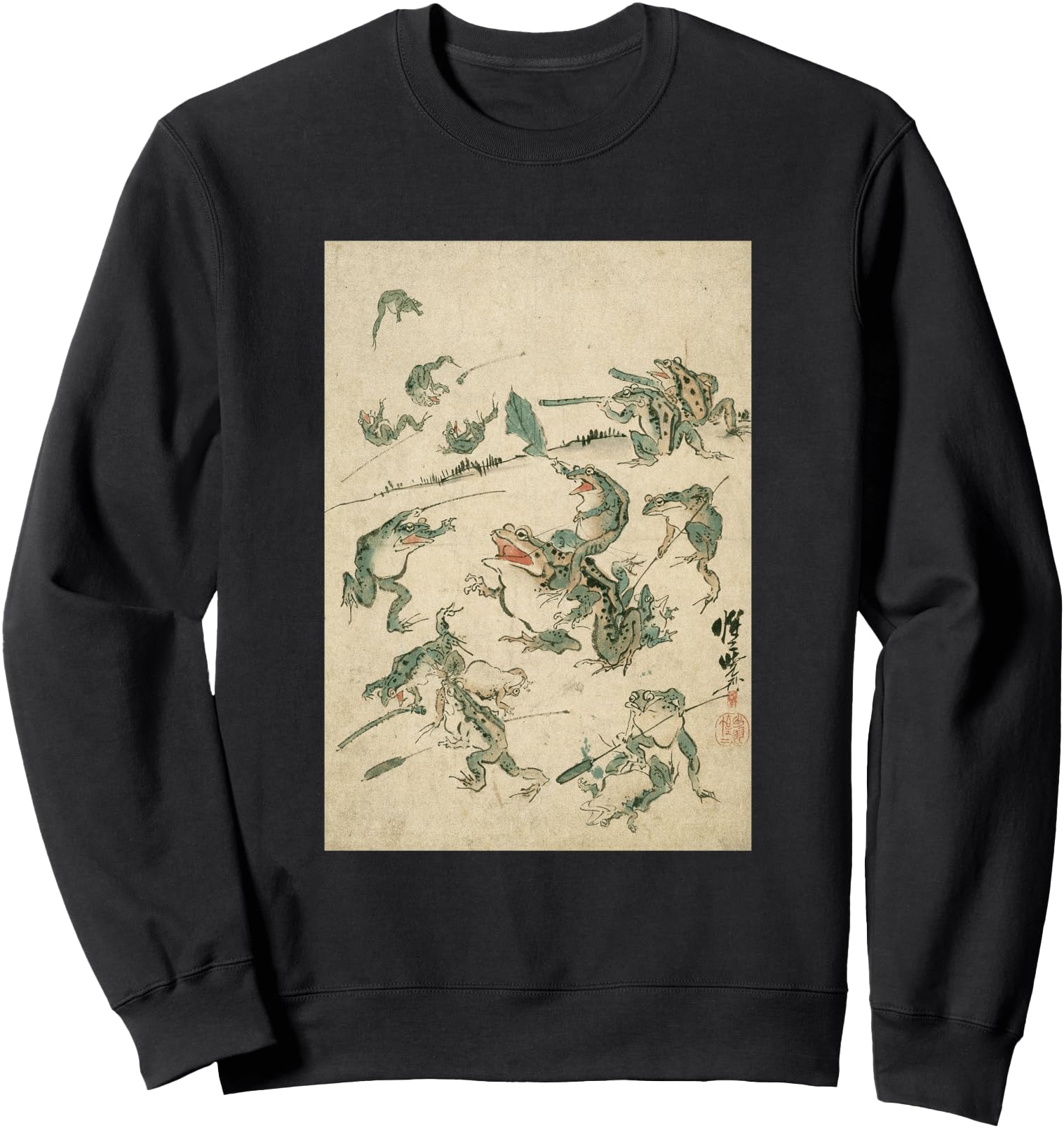 Frog Battle Frog Japanese Frog Art T-Shirt - Trendy Graphic Men Women - T-Shirt, Sweatshirt, Hoodie