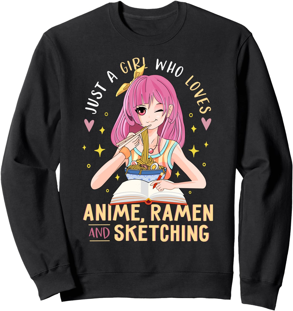 Original Just Who Loves Anime Ramen And T-Shirt - Trendy Graphic Men Women - T-Shirt, Sweatshirt, Hoodie