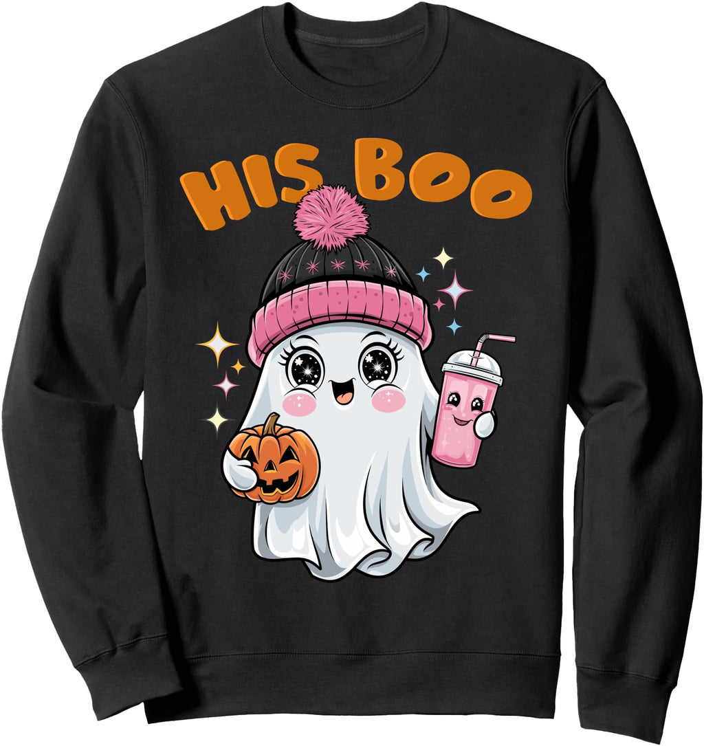 Original Her Boo His Boo Ghost T-Shirt - Casual Everyday Wear Men Women - T-Shirt, Sweatshirt, Hoodie