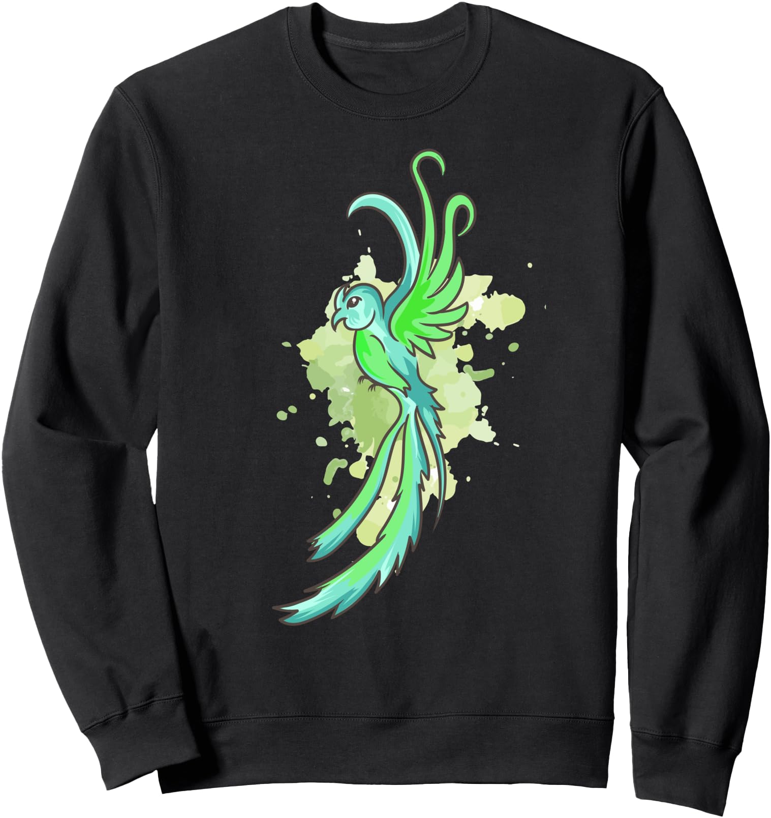 Kawaii Anime Green Fantasy Bird T-Shirt - Aesthetic Graphic Men Women - T-Shirt, Sweatshirt, Hoodie
