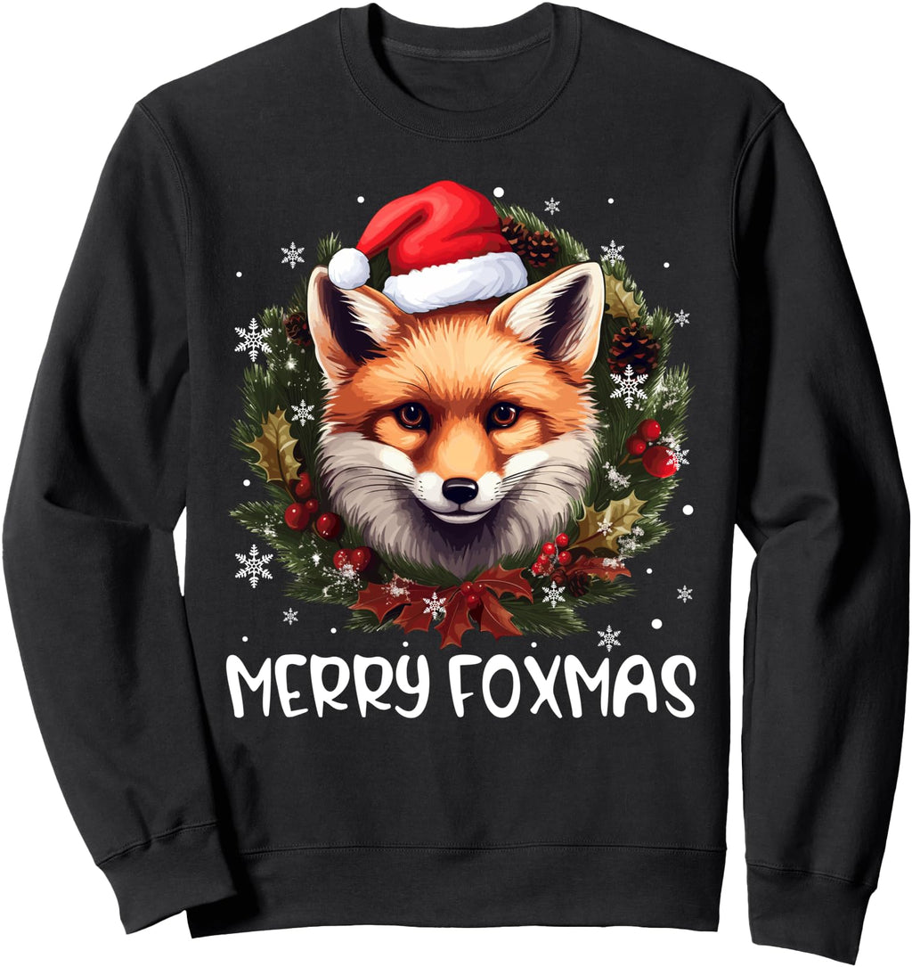 Original Merry Foxmas Decoration Sweatshirt - Aesthetic Graphic Unisex - T-Shirt, Sweatshirt, Hoodie